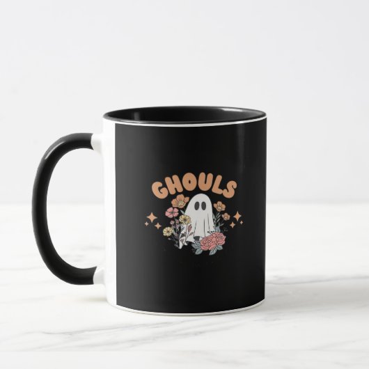 Mug Ghouls veut juste s'amuser Halloween Art Sloth Des (Gauche)