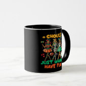Mug Ghouls veut juste s'amuser Halloween Citation amus (Devant droit)