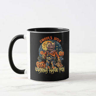 Mug Ghouls veut juste s'amuser Halloween design