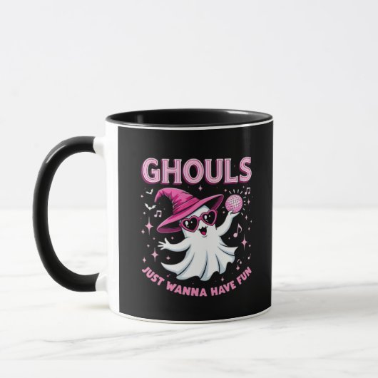 Mug Ghouls veut juste s'amuser Halloween Éffrayant - a (Gauche)