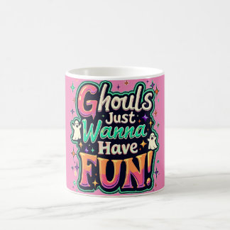 Mug Ghouls veut juste s'amuser - Retro Halloween Vibes