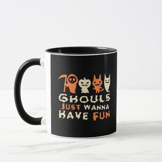 Mug Ghouls veut juste s'amuser Sloth Halloween (Gauche)