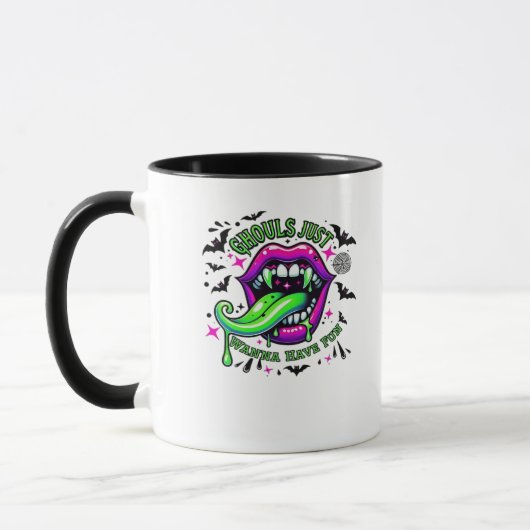 Mug Ghouls Veux Juste Avoir Amusé Sloth Vibe (Gauche)