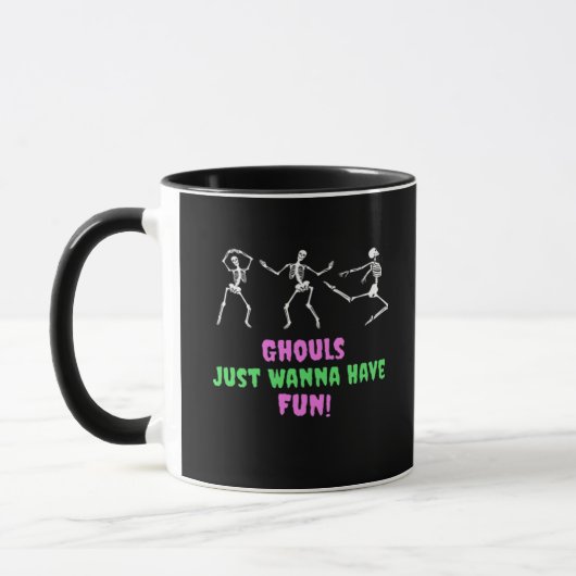 Mug Ghouls Veux Juste S'Amuser Paresseuse Paresseuse (Gauche)
