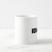 Mug Gi adulte offensif grossier de nouveauté d'idiot (Centre)