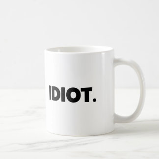 Mug Gi adulte offensif grossier de nouveauté d'idiot