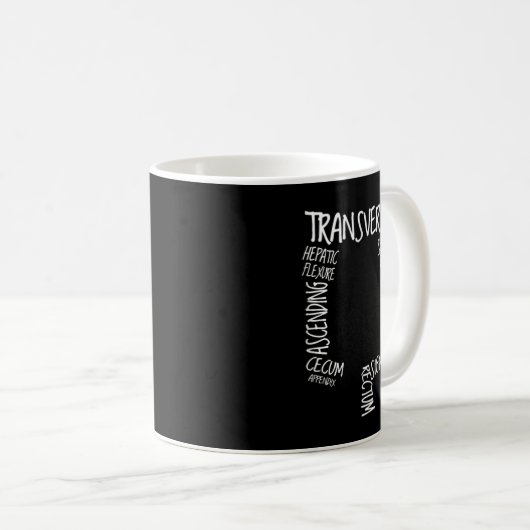 Mug GI Endoscopy Nurse Endo Tech Colonoscopy Map Colon (Devant droit)