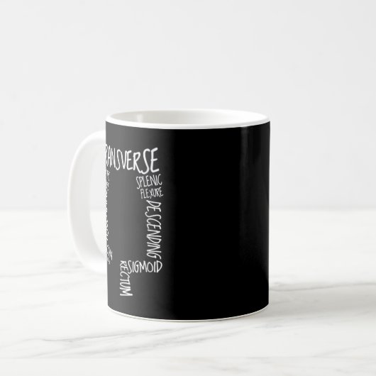 Mug GI Endoscopy Nurse Endo Tech Colonoscopy Map Colon (Devant gauche)
