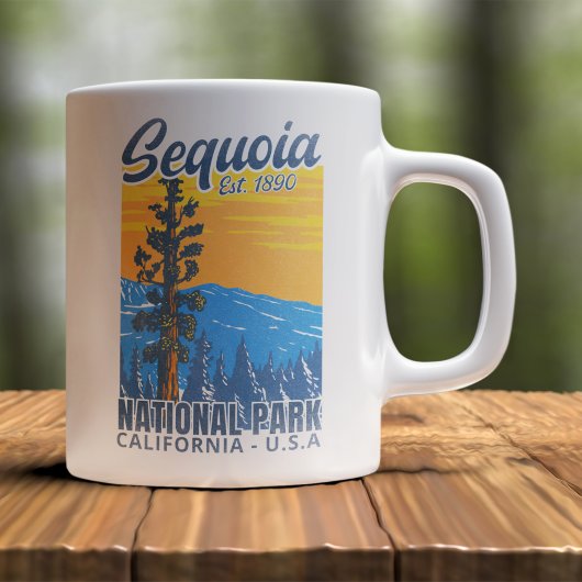 Mug Giant Sequoias Forest Nature Scene