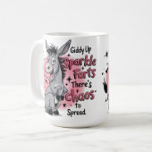 Mug Giddy Up Sparkle Fart Funny Donkey Graphisme (Devant gauche)