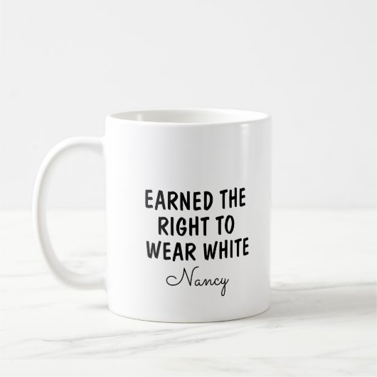 Mug Gift For New Doctor, Personalized White Coat (Gauche)