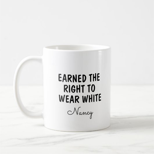 Mug Gift For New Doctor, Personalized White Coat  (Gauche)