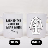 Mug Gift For New Doctor, Personalized White Coat