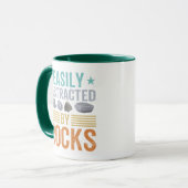Mug Gift géologique.Facilement distrait par Rocks Rock (Devant gauche)