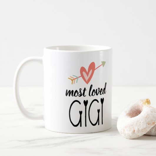 Mug Gigi Cœur le Plus Aimé (Avec donut)