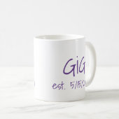 Mug Gigi Date d'établissement (Devant droit)