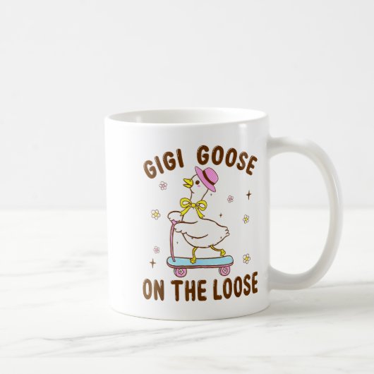 Mug Gigi Goose On The Loose Funny Birthday Matching Fa (Droite)