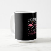 Mug Gigimingo Flamant rose rose Gigi Grossesse (Devant gauche)