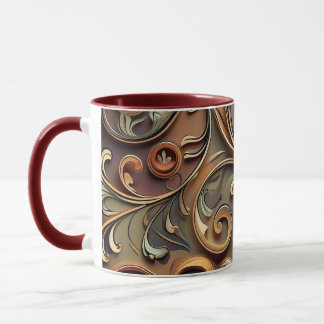 Mug Gilded Baroque Scrollwork