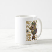Mug Gilded Splashes: Viennese Secession Poodle (Devant droit)
