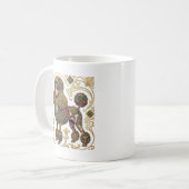 Mug Gilded Splashes: Viennese Secession Poodle (Devant gauche)