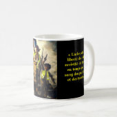 Mug gilet jaune liberté guidant le peuple (Devant droit)