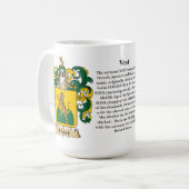 Mug Gilet, l'origine, la signification et la crête (Devant gauche)