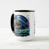 Mug Gillbert Anglerfish – “See Inside Your Soul” Funny (Devant gauche)