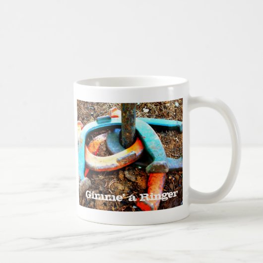 Mug Gimme' a Ringer Horseshoe Pitching Cadeaux (Droite)
