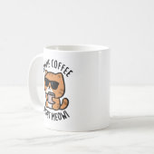 Mug Gimme café droit Meow drôle chat jeu (Devant gauche)