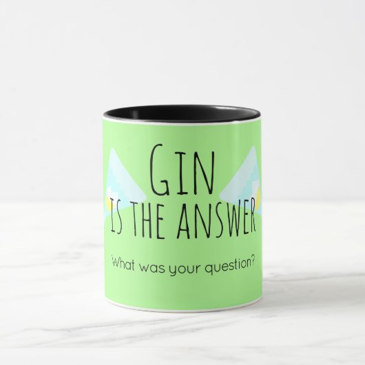 Mug Gin est la réponse. Quelle était votre question ? (Centre)