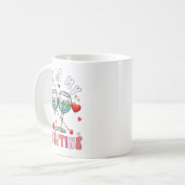 Mug Gin Is My Valentine Hearts Matching Drinker Family (Devant gauche)