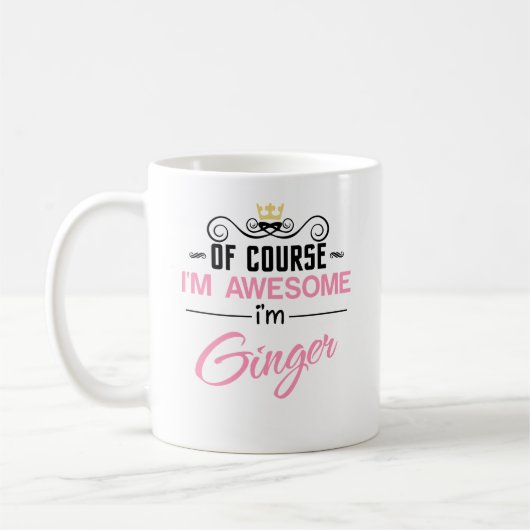 Mug Ginger Bien sûr Je suis un nom génial (Gauche)