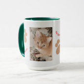Mug Ginger kitten 2 photos, best therapist,  (Devant gauche)