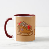 Mug GINGERBREAD BOY & SLEIGH par SHARON SHARPE (Gauche)