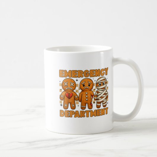 Mug Gingerbread Emergency Department Christmas Nurse D (Droite)