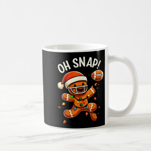 Mug Gingerbread Football Oh Snap Christmas Lights Desi (Droite)