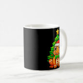 Mug Gingerbread Frog Wearing Santa Hat Christmas Tree (Devant droit)