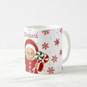 Mug Gingerbread Girl with Peppermint Lollipops (Devant droit)