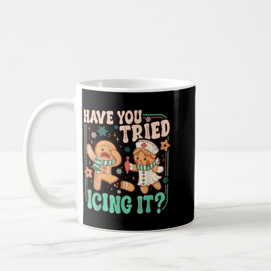 Mug Gingerbread Have You Tried Icing It Funny Christma (Gauche)