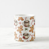 Mug Gingerbread man cookie Hot Chocolate Holiday gift  (Centre)