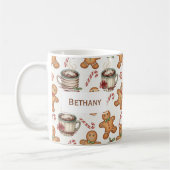 Mug Gingerbread man cookie Hot Chocolate Holiday gift (Gauche)