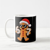 Mug Gingerbread Santa With Sungles Holding 67 Cookies (Gauche)