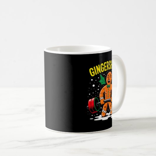 Mug Gingershred Funny Gingerbread Man Gym Bodybuilding (Devant droit)