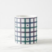Mug Gingham Cœur Violet (Centre)