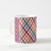 Mug Gingham d'automne (Devant gauche)