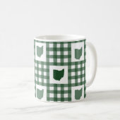 Mug Gingham vert de l'Ohio (Devant droit)