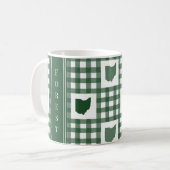 Mug Gingham vert de l'Ohio (Devant gauche)