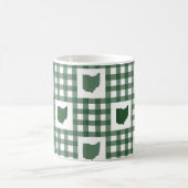 Mug Gingham vert de l'Ohio (Centre)