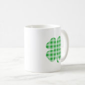Mug Gingham Vert Trèfle (Devant droit)
